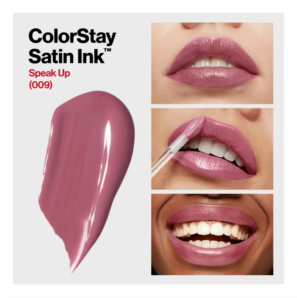 2 x Revlon ColorStay Satin Ink Long Lasting Lipstick, 009 Speak Up